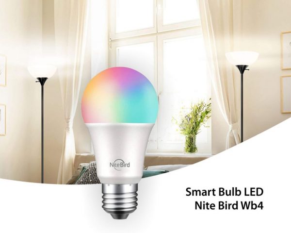 Bec inteligent LED Gosund Nite Bird WB4, Iluminare RGB, Soclu E27, 800 Lumeni, Control aplicatie [1]