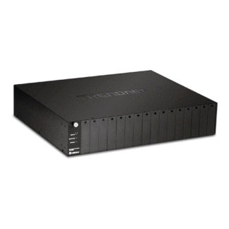 Mediaconvertoare - Sasiu cu 16 porturi pentru media convertoare - TRENDnet TFC-1600