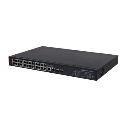 Switch Dahua PFS3228-24GT-360 POE All-Gigabit 24 porturi, 2 RJ45, 2 SFP, 360W [1]