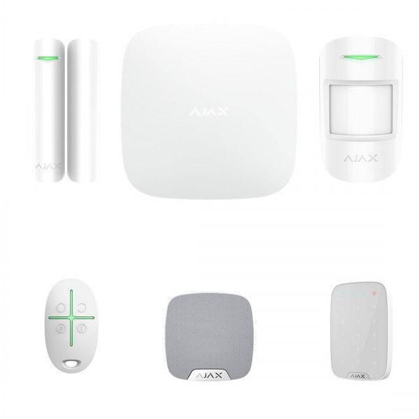 Sistem de alarma AJAX Wireless complet cu sirena de interior pentru apartament si tastatura [1]