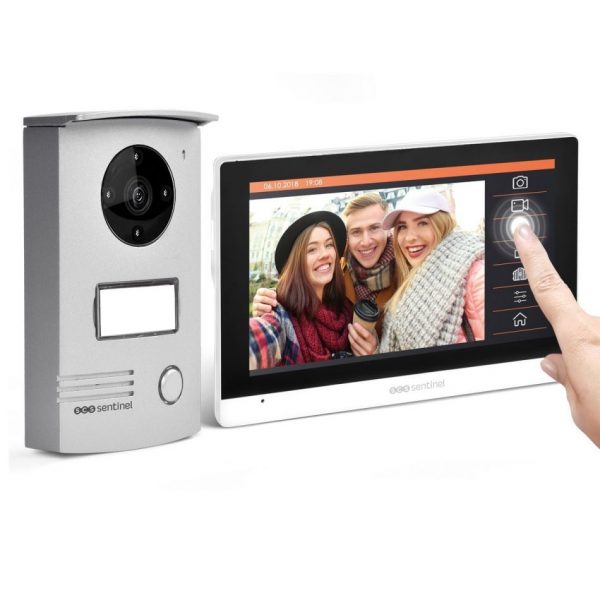Interfon video cu fir SCS Sentinel VISIODOOR 7+, Ecran tactil de 7 inch, Monitorizare video cu unghi de 120° [1]