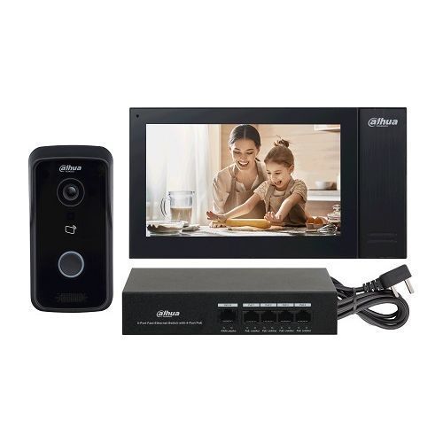 Kit Videointerfon Dahua KTP02 IP, 1 familie, IC card, PoE, SIP [1]