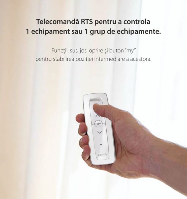 Telecomanda Somfy Situo 1 RTS Pure II EE, Pentru control echipamente si grupuri