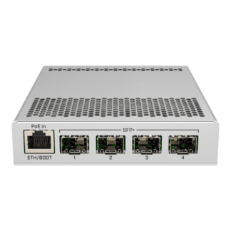 Retelistica - Cloud Router Switch, 1 x Gigabit, 2 x SFP+ 10Gbps - Mikrotik CRS305-1G-4S+IN