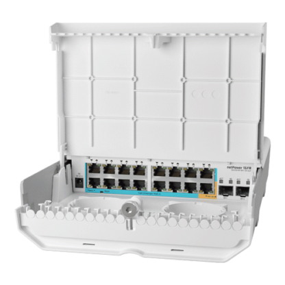 Cloud Router Switch outdoor 16 x 10/100Mbps (15 PoE inversate), 2 x SFP - Mikrotik CRS318-1Fi-15Fr-2S-OUT [1]