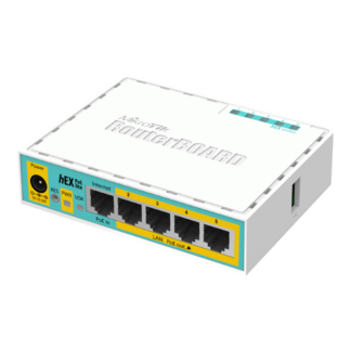 Solutii MikroTik - Router hEX PoE Lite, 5 x Fast Ethernet 4 x PoE, RouterOS L4 - Mikrotik RB750UPr2