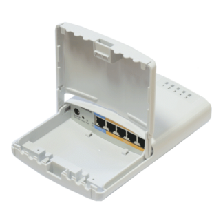 Solutii MikroTik - Router PowerBox de exterior, 5 x Fast Ethernet, 4 x PoE, RouterOS L4 - Mikrotik RB750P-PBr2