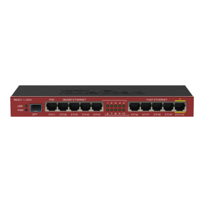 Router 5 x Fast Ethernet, 5 x Gigabit, 1 x SFP, 1 x PoE, RouterOS L4 - Mikrotik RB2011iLS-IN [1]