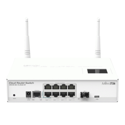Cloud Router Switch 8 x Gigabit, 1 x SFP - Mikrotik CRS109-8G-1S-2HnD-IN [1]