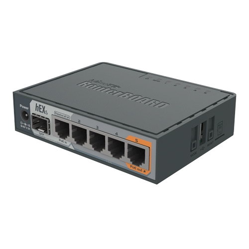 Router hEX S, 5 x Gigabit, 1 xSFP, RouterOS L4 - Mikrotik RB760iGS [1]