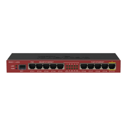 Router 5 x Fast Ethernet, 5 x Gigabit, 1 x SFP, 1 x PoE, RouterOS L4 - Mikrotik RB2011iLS-IN [1]
