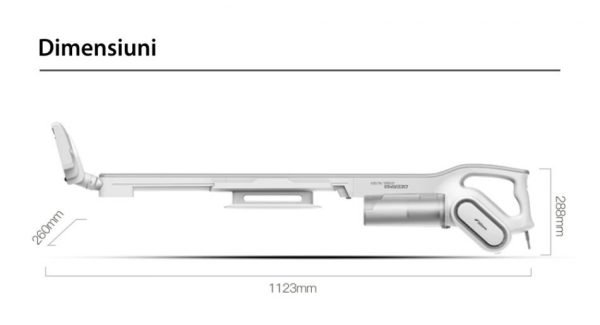 Aspirator vertical Xiaomi Deerma DX700, Multifunctional, Putere 600 W, Capacitate 800 mL [1]