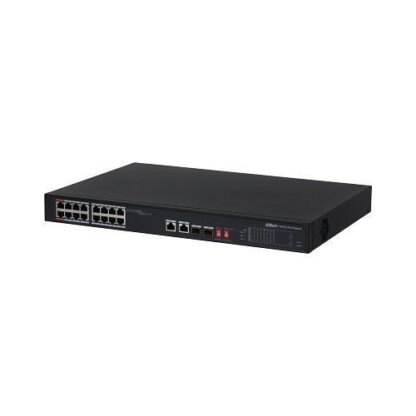 Switch Dahua PFS3218-16ET-135 16 porturi PoE + 2 Port Gigabit + 2 SFP Combo, 135W, PoE Watchdog [1]