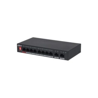 Switch-uri POE - Switch Dahua PFS3010-8ET-96-V2, PoE 8 porturi, 2x Gigabit, 96W