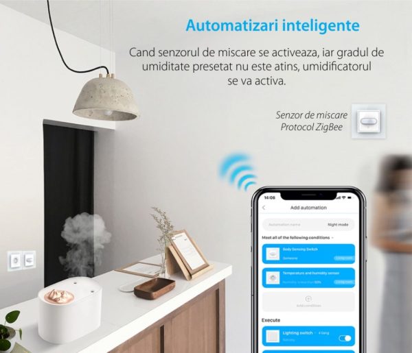 Modul Senzor de Temperatura si Umiditate Livolo, Protocol Zigbee [1]