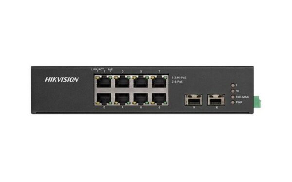 Switch 8 porturi Gigabit Poe, Unmanaged-Hikvision DS-3T0510HP-E/HS [1]