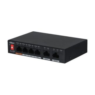 Switch-uri POE - Switch Dahua PFS3006-4ET-60-V2 PoE 4+2 porturi, 250m, 30W, 60W