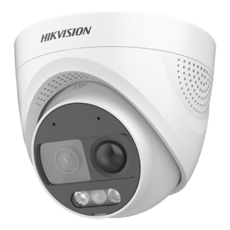 Camera supraveghere turbo hd Hikvision - Camera AnalogHD ColorVu 2MP cu PIR si alarma incorporata, lentila 2.8mm, lumina alba 20 m, Audio - HIKVISION DS-2CE72DF3T-PIRXOS-2.8mm