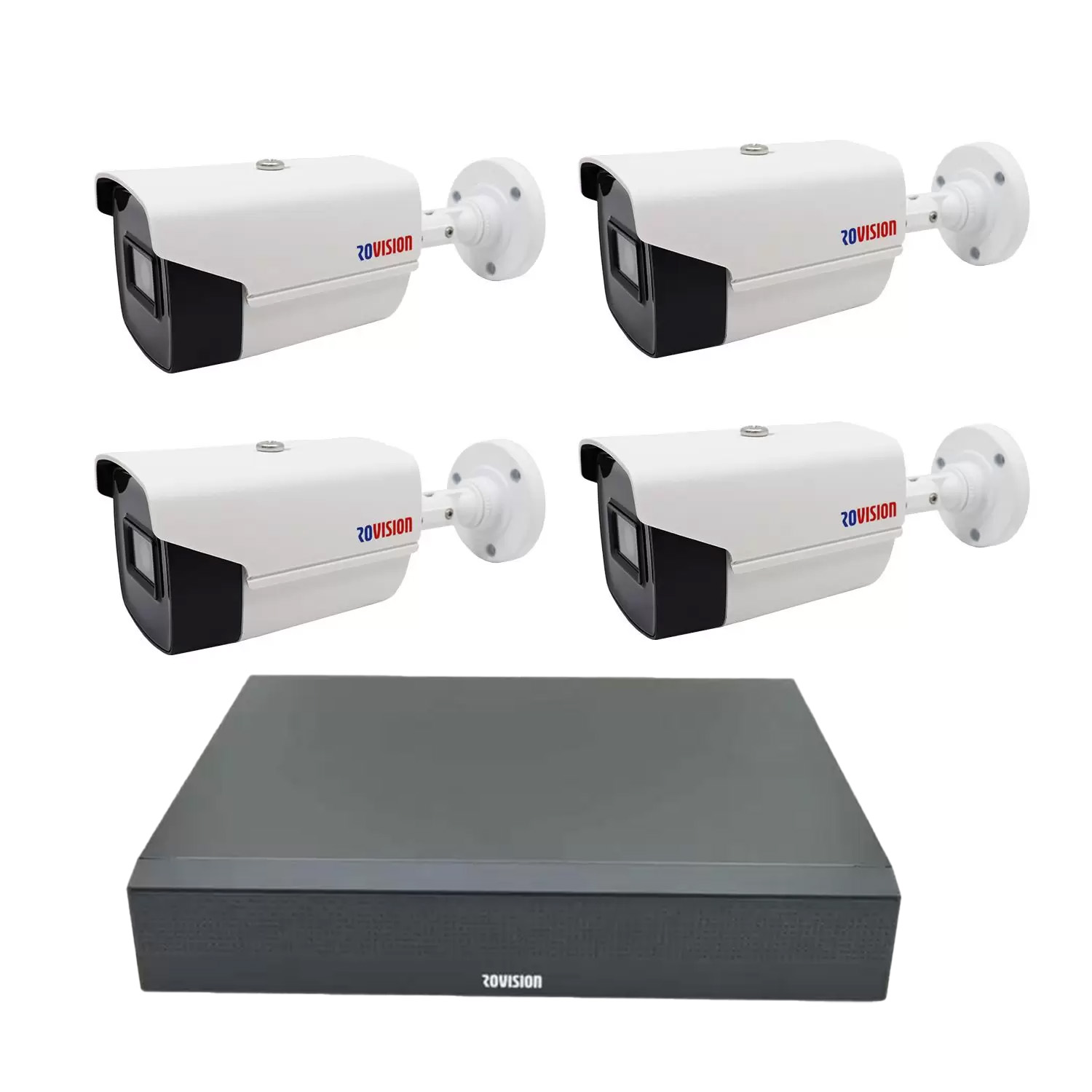 Sistem supraveghere video basic 4 camere Rovision oem Hikvision 2MP, full hd, IR 40, DVR 4 Canale 5MP