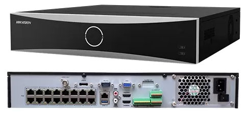 NVR 4K AcuSense 32 canale 12MP- 16 porturi PoE