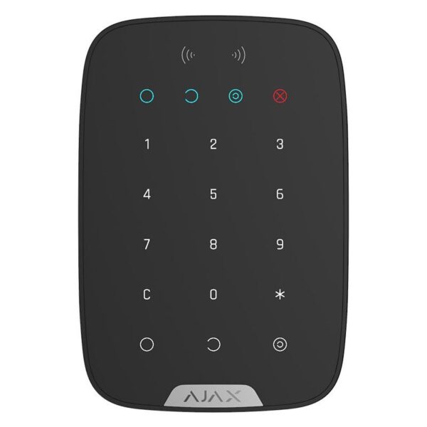 Tastatură Wireless cu cititor carduri Ajax Keypad Plus Neagră [1]