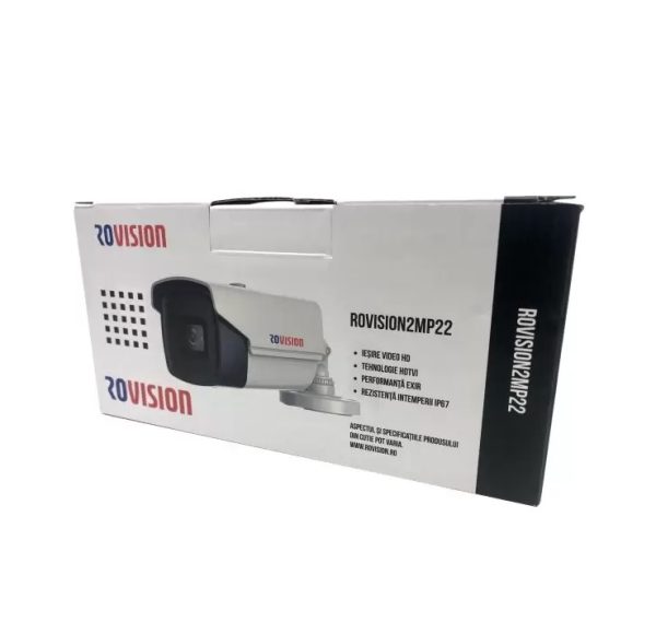 Sistem supraveghere video 2 camere Rovision oem Hikvision 2MP, Full HD, 2.8mm, IR 40m, DVR 4Canale video 4MP, lite, accesorii incluse [1]