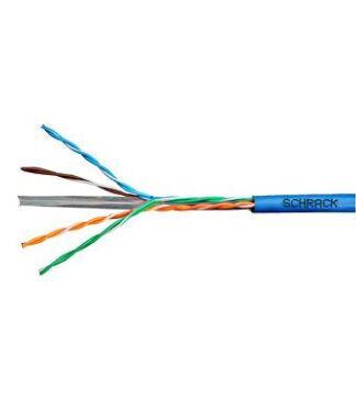 Cablu utp si ftp - Cablu Schrack U/UTP Cat.6, HSKU423P15, 4x2xAWG23/1, 300MHz, PVC, Eca, albastru