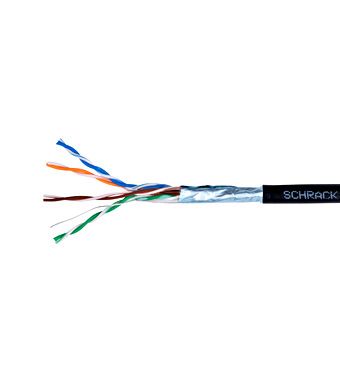 Cablu Schrack, F/UTP Cat.5e, HSEKF424E3, 4x2xAWG24, PE de exterior, negru, cutie [1]