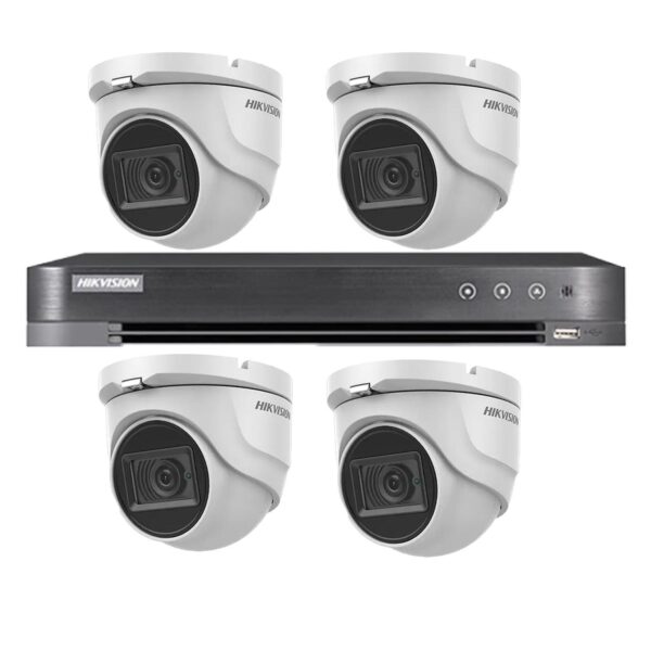 Kit supraveghere video Hikvision 4 camere interior 4 in 1, 8MP, 2.8mm, IR 30m, DVR 4 canale 4K 8MP [1]