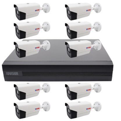 Sistem de supraveghere 10 camere Rovision oem Hikvision 2MP Full HD, IR 40m, DVR Pentabrid 16 canale, inteligenta artificiala [1]