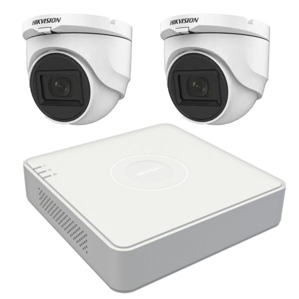 Sistem supraveghere Hikvision interior 2 camere 2MP, 2.8mm, IR 30m, 4 in 1, DVR 4 canale TurboHD [1]