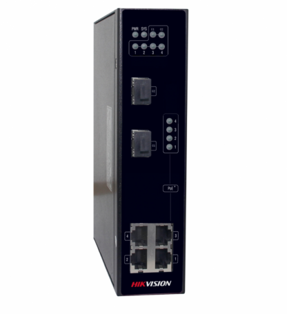 Switch 4 porturi PoE pentru mediu industrial Hikvision DS-3T0306P [1]