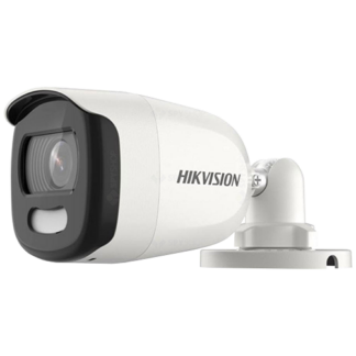 Camera supraveghere - Camera AnalogHD 5MP, lentila 2.8mm, Smart light 20 m, ColoVu, PoC - HIKVISION DS-2CE10HFT-E-2.8mm