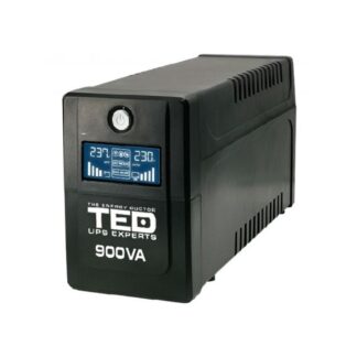 UPS - UPS 900VA / 500W LCD display Line Interactive cu stabilizator 2 iesiri schuko TED UPS Expert TED001566