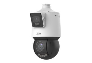 Kit Supraveghere - Camera de supraveghere Dual-lens IP, PTZ, 4MP, IR 100m&WL30m, Audio, Alarm, PoE, IP66 - UNV IPC94144SFW-X25-F40C