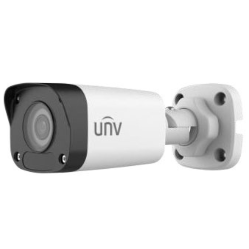 Cameră de supraveghere IP, 4 Megapixeli, lentilă 2.8mm, IR 30m, PoE, IP67 - UNV IPC2124LB-SF28-A