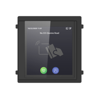 Modul afisaj IPS touch screen, 4 inch,  pentru Interfon modular - HIKVISION DS-KD-TDM [1]