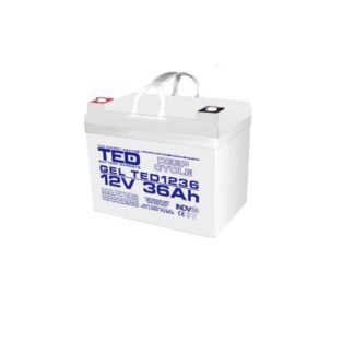 Surse alimentare - Acumulator AGM VRLA 12V 36A GEL Deep Cycle 195mm x 128mm x h 155mm M6 TED Battery Expert Holland TED003386 (1)