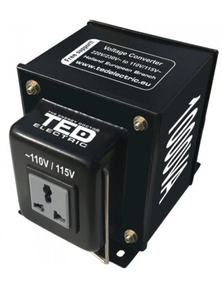 Transformatoare si Invertoare - Transformator 230-220V la 110-115V 1000VA/1000W TED110-1000VA / TED003645