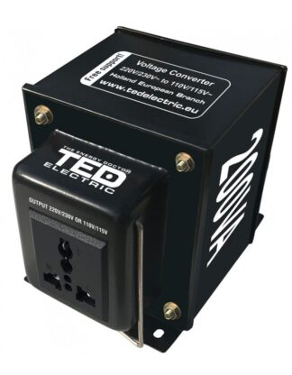 Transformatoare si Invertoare - Transformator 230-220V la 110-115V 200VA/200W reversibil TED110REV-200VA / TED003652