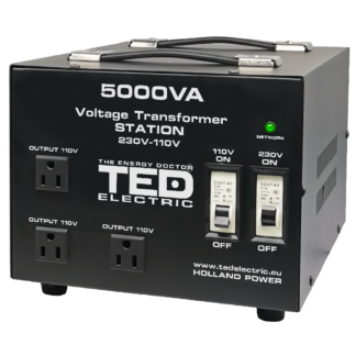 Transformator 230-220V la 110-115V 5000VA/4000W cu carcasa TED000255 [1]
