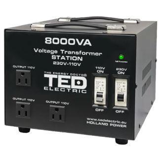 Transformatoare si Invertoare - Transformator 230-220V la 110-115V 8000VA/6400W cu carcasa TED000262