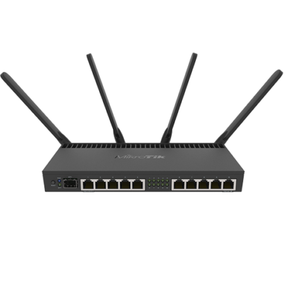 Router 10xGigabit, PoE IN/OUT, Wi-Fi - Mikrotik RB4011iGS+5HacQ2HnD-IN [1]