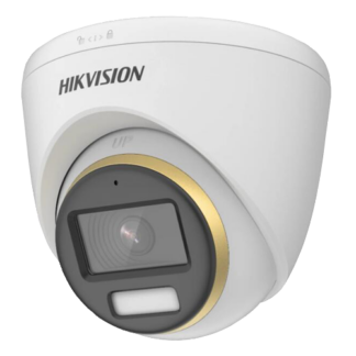 Camera supraveghere turbo hd Hikvision - Cameră de supraveghere ColorVu, Analogică 2 Megapixeli, Lentilă 2.8mm, Lumină Albă 40m, Microfon integrat  - HIKVISION DS-2CE72DF3T-FS-2.8mm