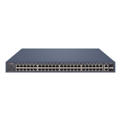 Switch 48 porturi Gigabit PoE, 2 porturi Gigabit RJ45, 2 x SFP, SMART Management - Hikvision DS-3E1552P-SI [1]