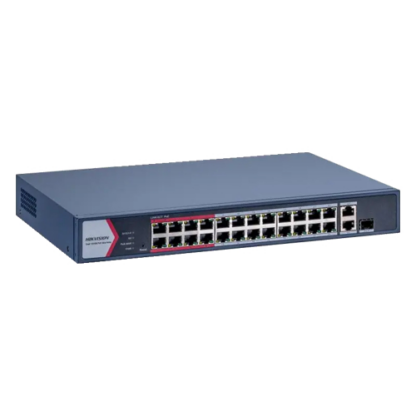 Switch 24 porturi PoE 100Mbps, 1 x Gigabit RJ45, 1 x Gigabit combo, Management - HIKVISION DS-3E1326P-EI-M [1]
