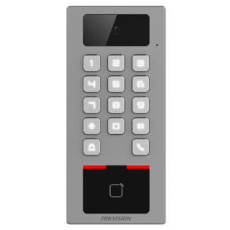 Terminal control acces si interfon cu tastatura si cititor card, rezolutie 2MP, Wi-Fi, RS485, Alarma - Hikvision - DS-K1T502DBWX-C [1]
