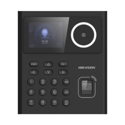 Terminal standalone control acces cu Recunoastere faciala, Amprenta, Card MIFARE si PIN, camera 2MP, ecran LCD color 2.4 inch - Hikvision - DS-K1T320MFWX [1]