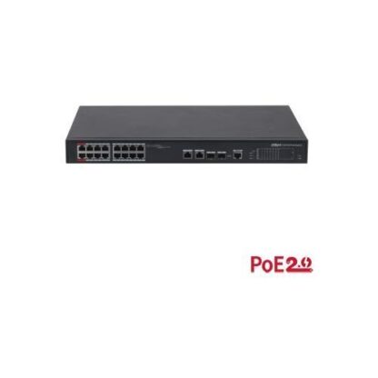 Switch 16 porturi PoE 240W watchdog - Dahua - PFS4218-16ET-240-V3 [1]