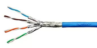 Cablu Schrack S/FTP Cat.7, HSKP423HP5, 4x2xAWG23/1,1.000Mhz, LS0H, Dca, 30%, albastru